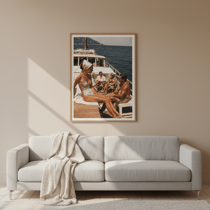 La Dolce Vita Sailing The Mediterranean wall-art-picture-poster