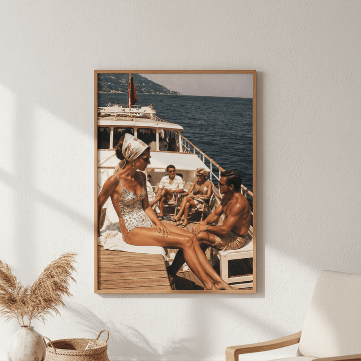 La Dolce Vita Sailing The Mediterranean wall-art-picture-poster