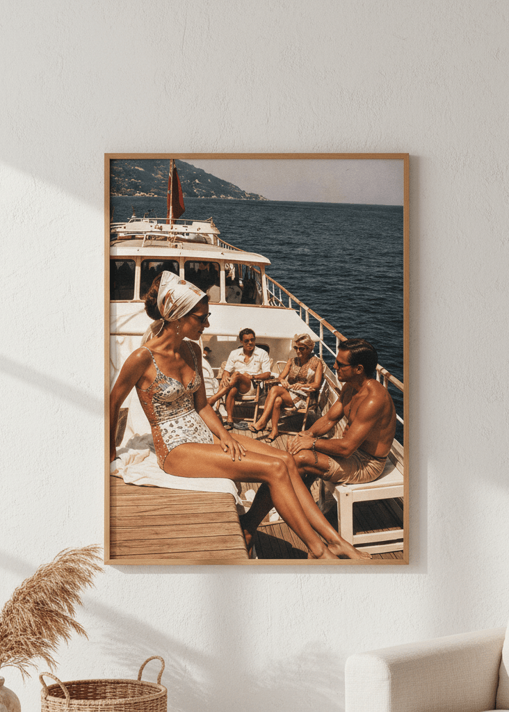 La Dolce Vita Sailing The Mediterranean wall-art-picture-poster