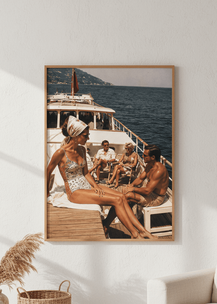 La Dolce Vita Sailing The Mediterranean wall-art-picture-poster