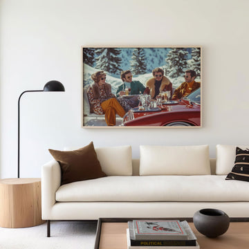 La Dolce Vita Swiss Alps Social Call,livingroom,timber border