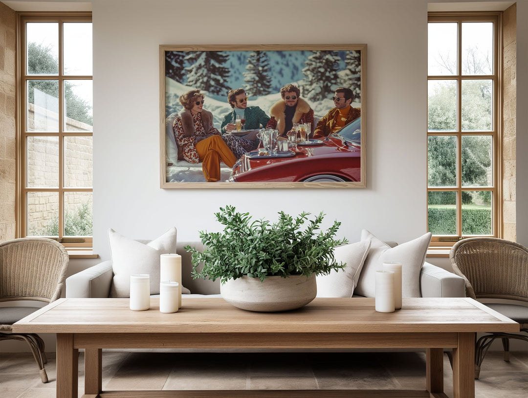 La Dolce Vita Swiss Alps Social Call,livingroom,timber border