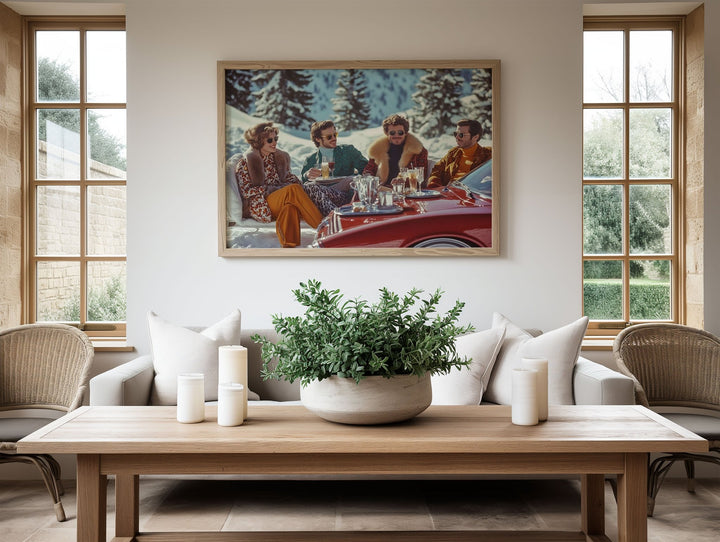 La Dolce Vita Swiss Alps Social Call,livingroom,timber border