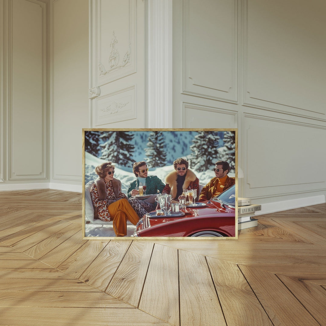 La Dolce Vita Swiss Alps Social Call,livingroom,timber border