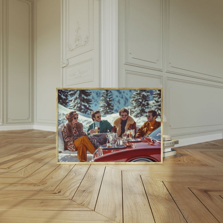 La Dolce Vita Swiss Alps Social Call,livingroom,timber border