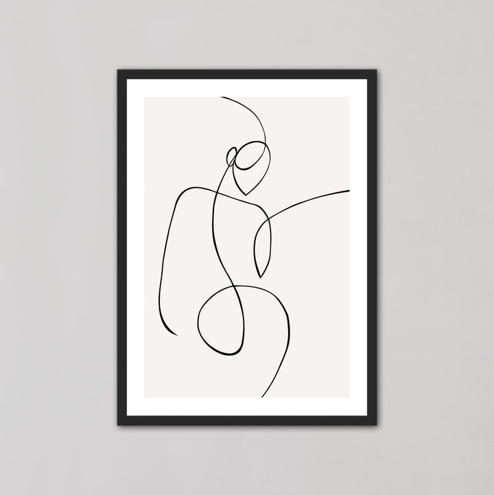 Lady Line Art Wall Print - Style My Wall