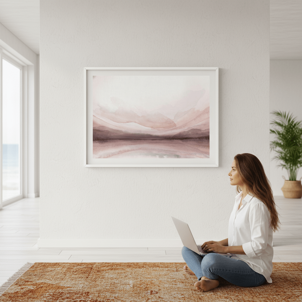 Lake Sunset by Deer Muskeeter wall - art - picture - poster