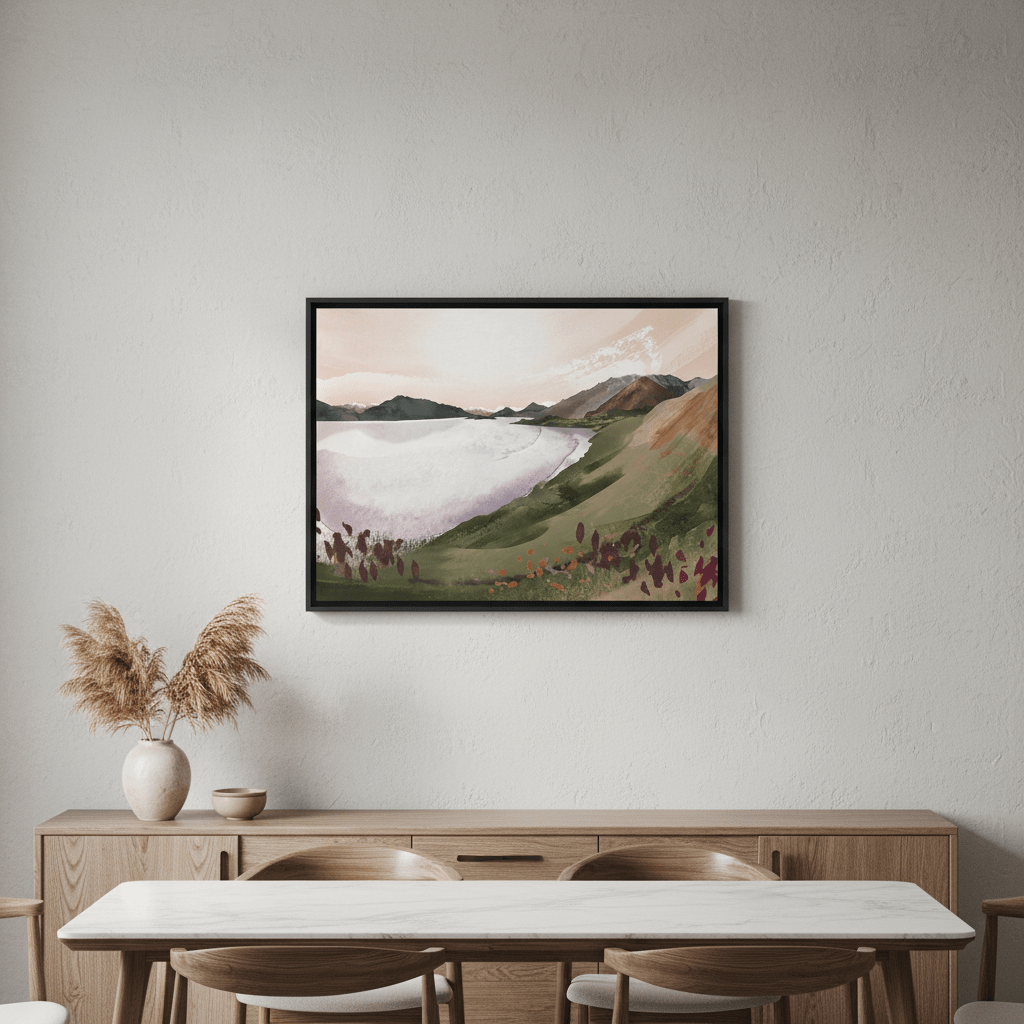 Lake Wakatipu by Deer Muskeeter wall - art - picture - poster