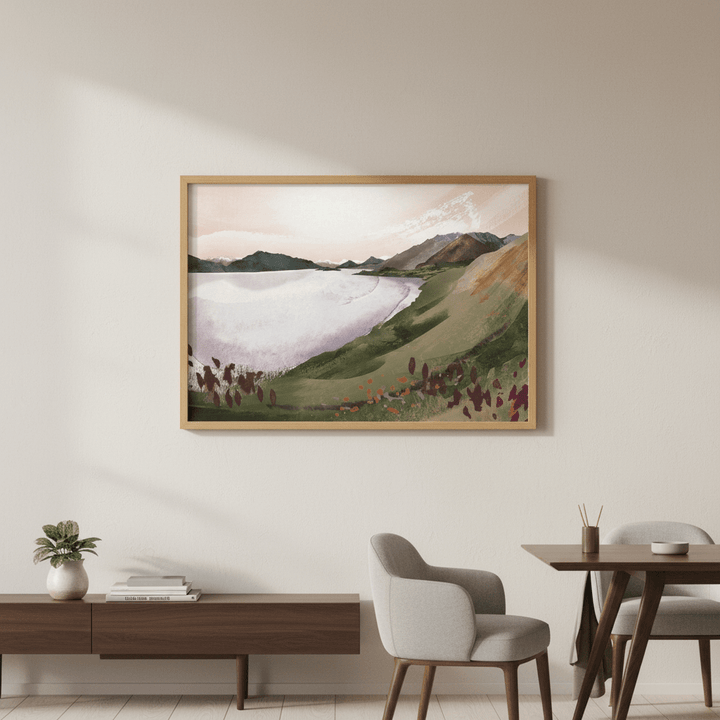 Lake Wakatipu by Deer Muskeeter wall - art - picture - poster