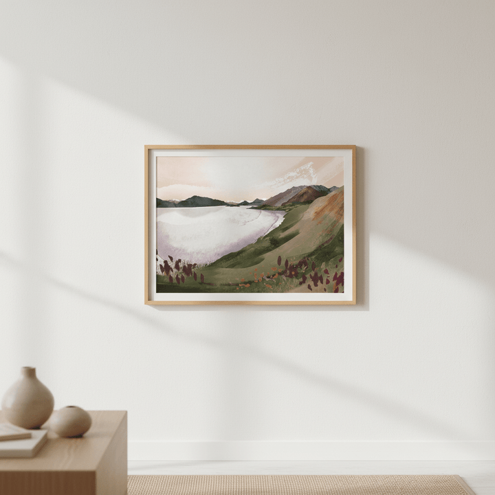 Lake Wakatipu by Deer Muskeeter wall - art - picture - poster