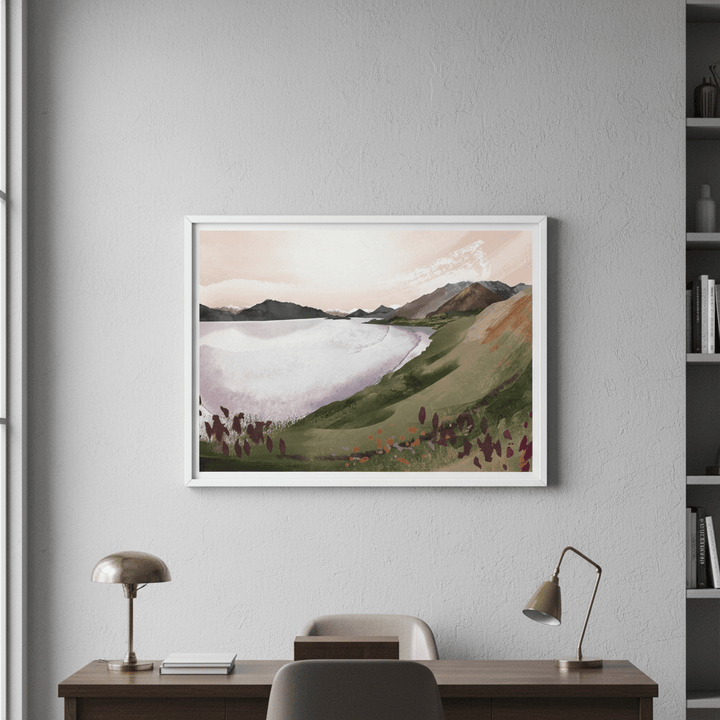 Lake Wakatipu by Deer Muskeeter wall - art - picture - poster
