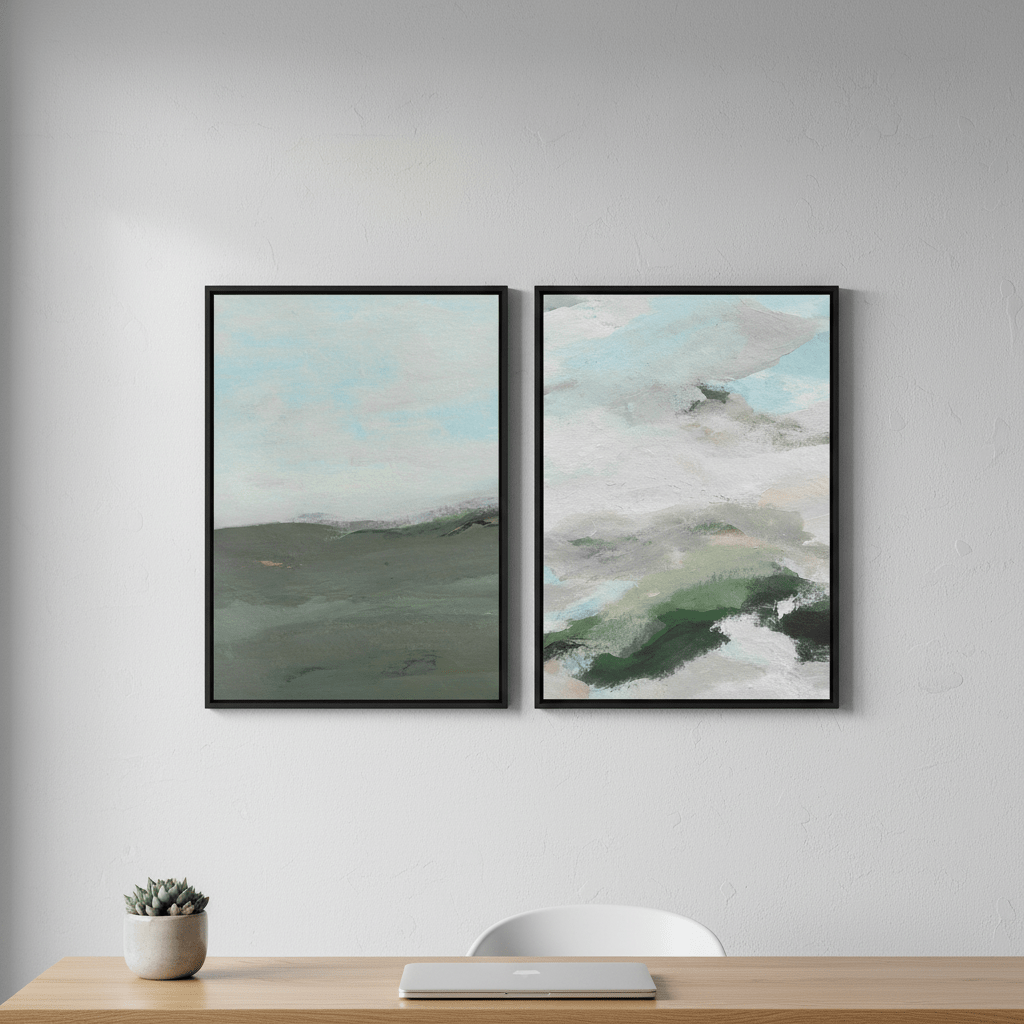 Land and Sky Landscape Duo by Josephine Wianto wall - art - picture - poster