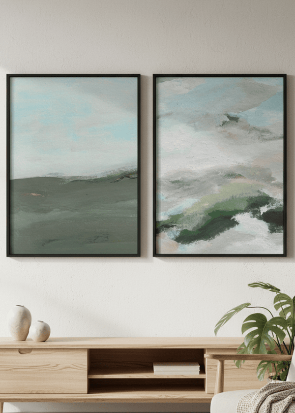 Land and Sky Landscape Duo by Josephine Wianto