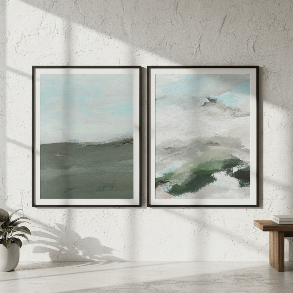 Land and Sky Landscape Duo by Josephine Wianto wall - art - picture - poster
