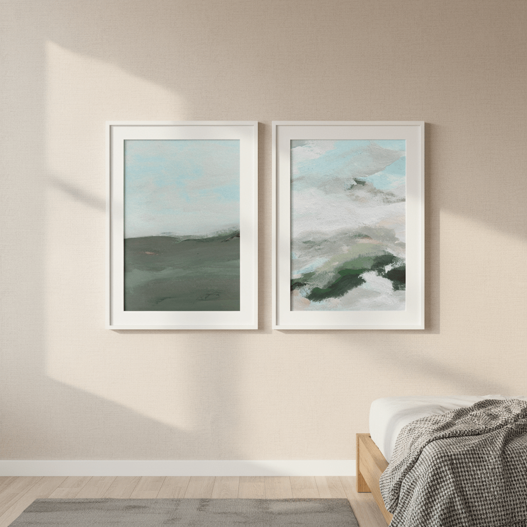 Land and Sky Landscape Duo by Josephine Wianto wall - art - picture - poster