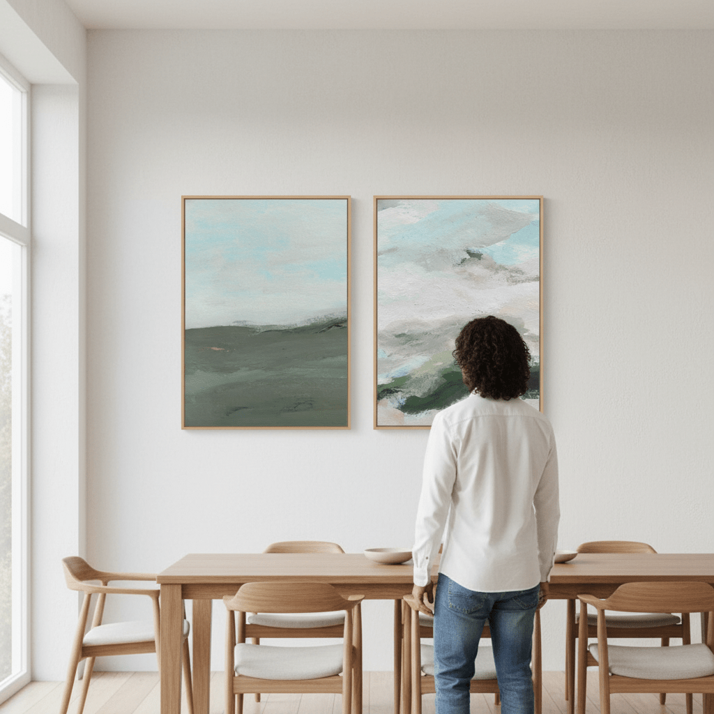 Land and Sky Landscape Duo by Josephine Wianto wall - art - picture - poster
