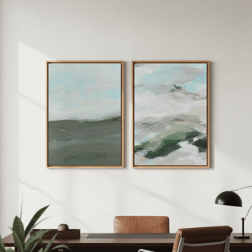 Land and Sky Landscape Duo by Josephine Wianto wall - art - picture - poster