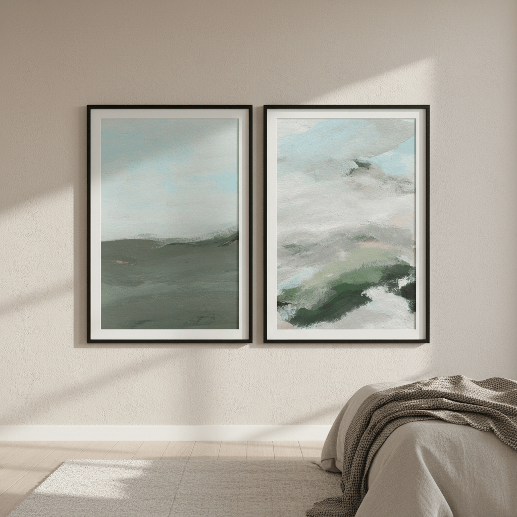 Land and Sky Landscape Duo by Josephine Wianto wall - art - picture - poster