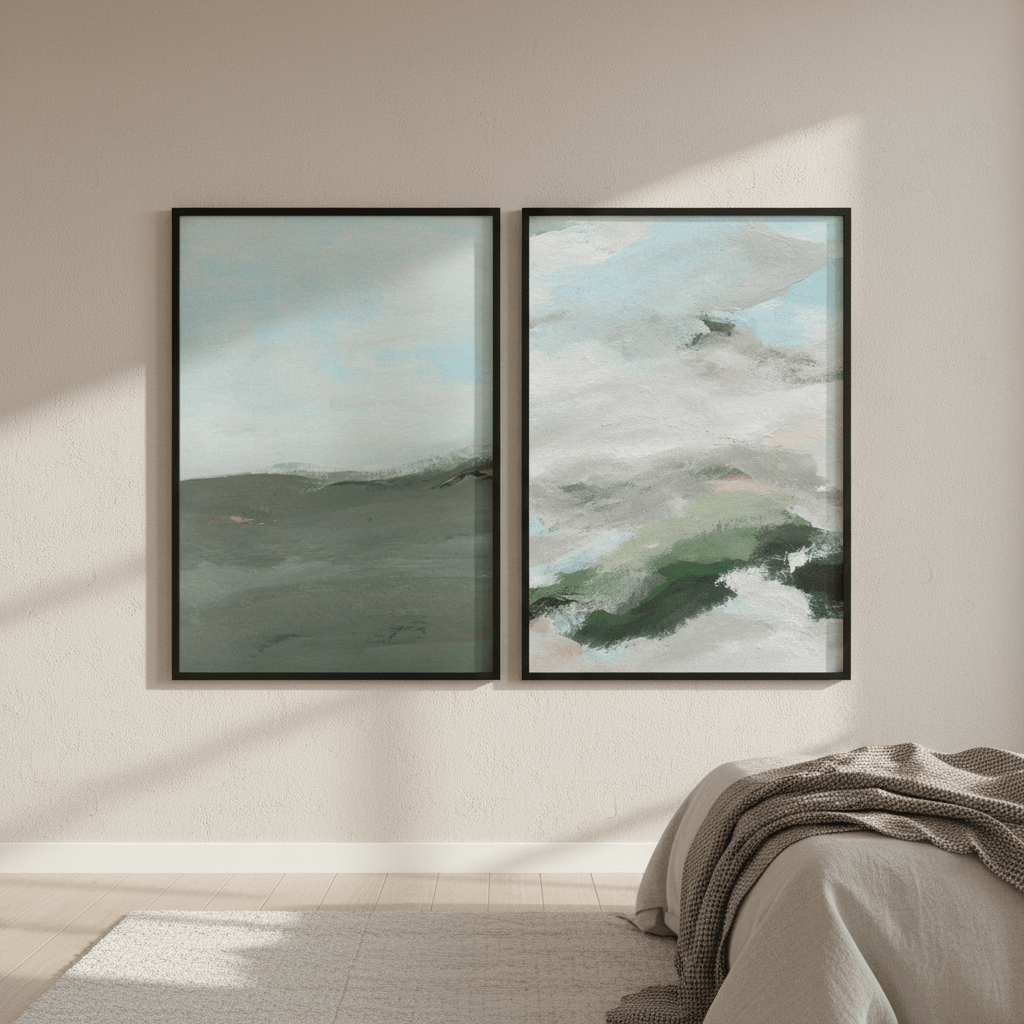 Land and Sky Landscape Duo by Josephine Wianto wall - art - picture - poster