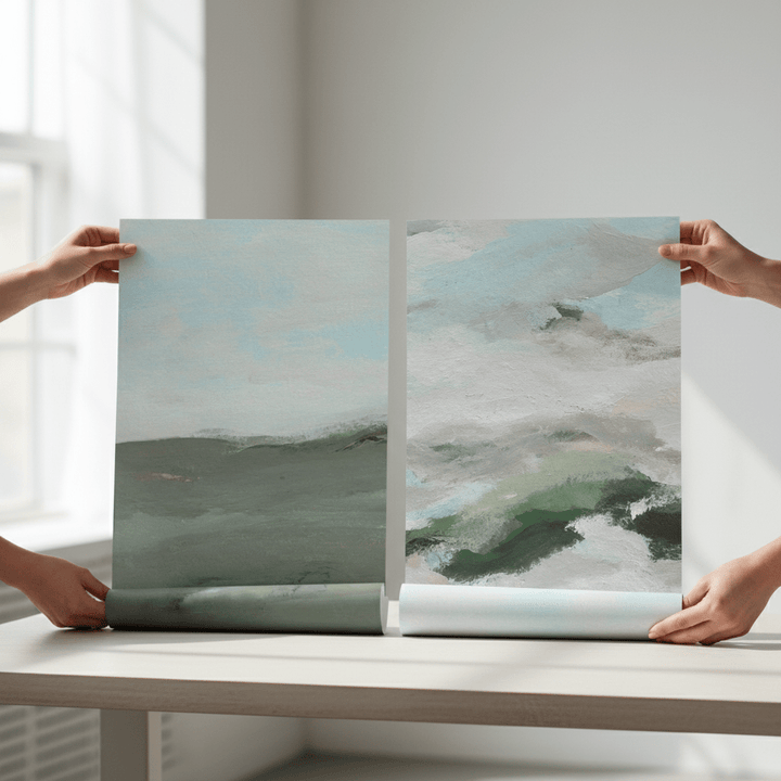 Land and Sky Landscape Duo by Josephine Wianto wall - art - picture - poster