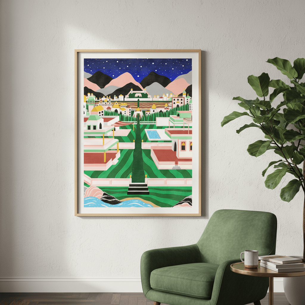 Land by Manne Jalilian wall - art - picture - poster