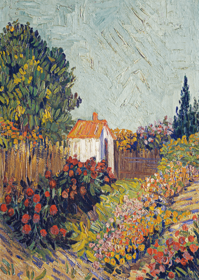Landscape House Painting by Vincent van Gogh wall art poster impressionism frame