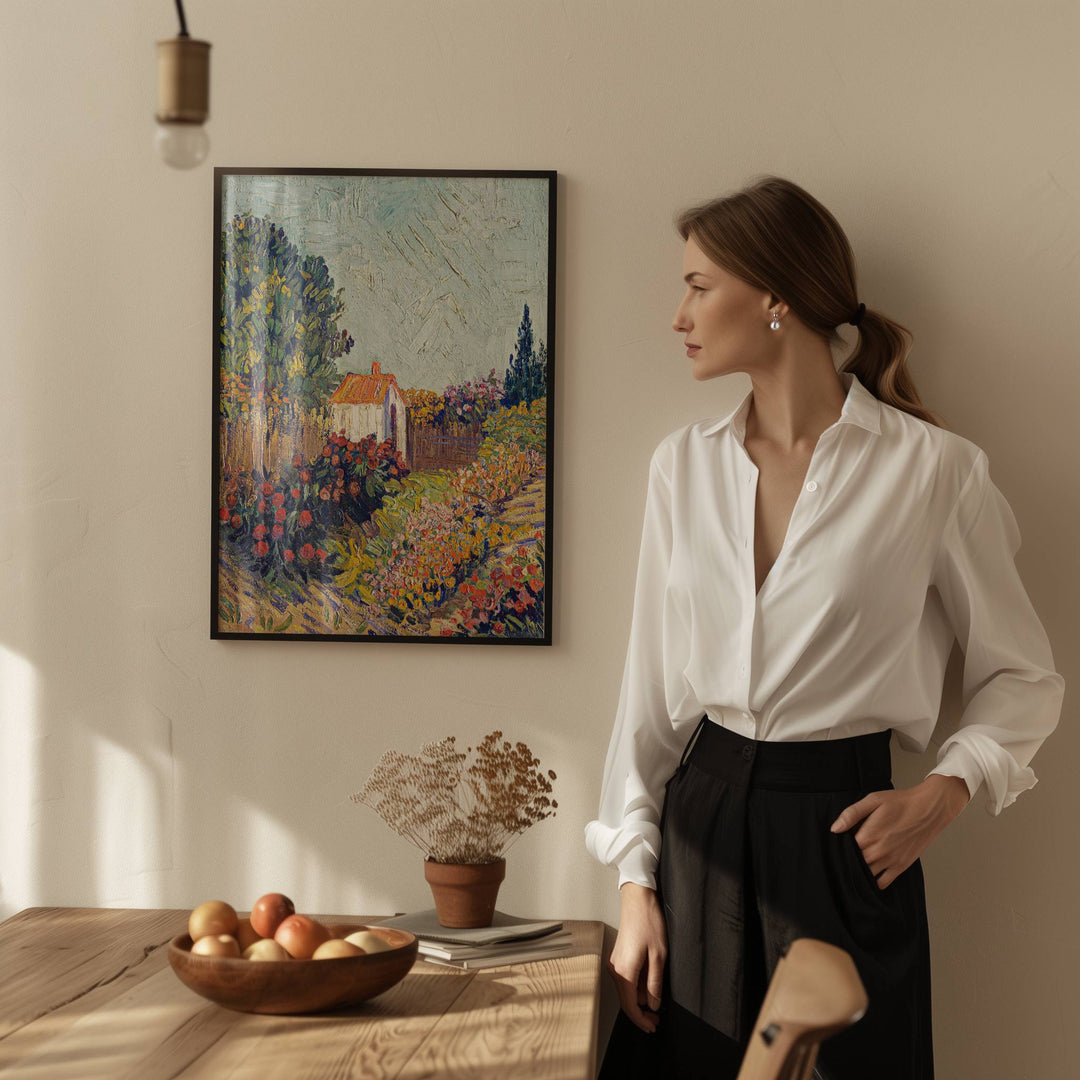 Landscape House Painting by Vincent van Gogh wall - art - picture - poster