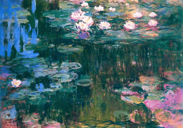 Landscape Water Lilies Impressionist by Monet,frame