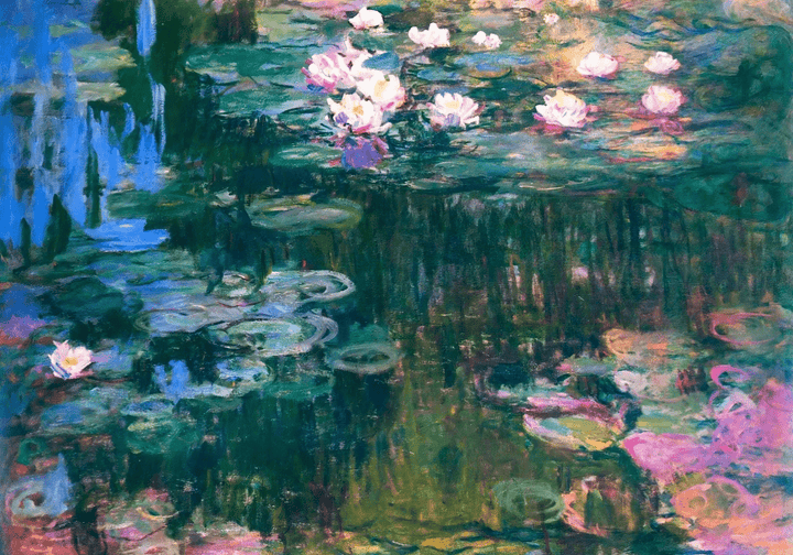 Landscape Water Lilies Impressionist by Monet,frame