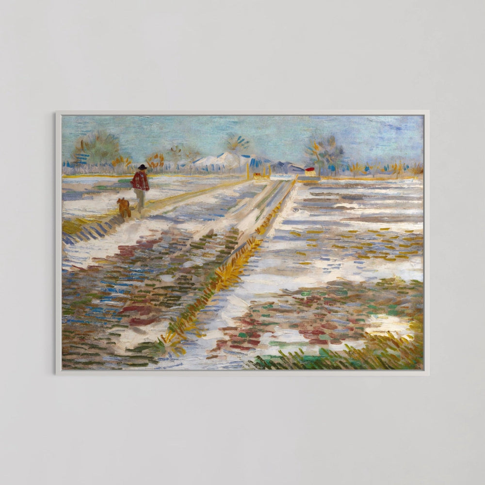 Landscape with Snow Wall Art By Vincent van Gogh - Style My Wall