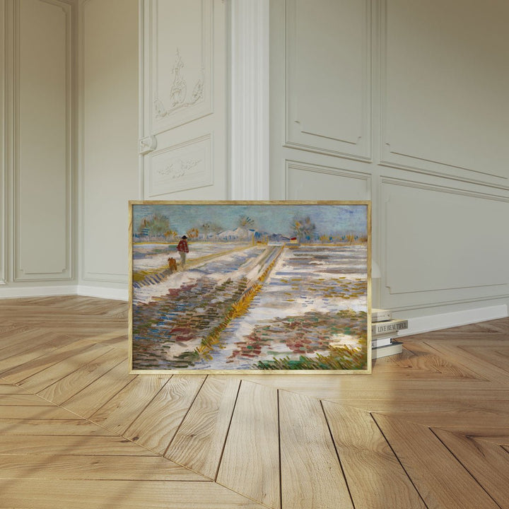 Landscape with Snow Wall Art By Vincent van Gogh - Style My Wall