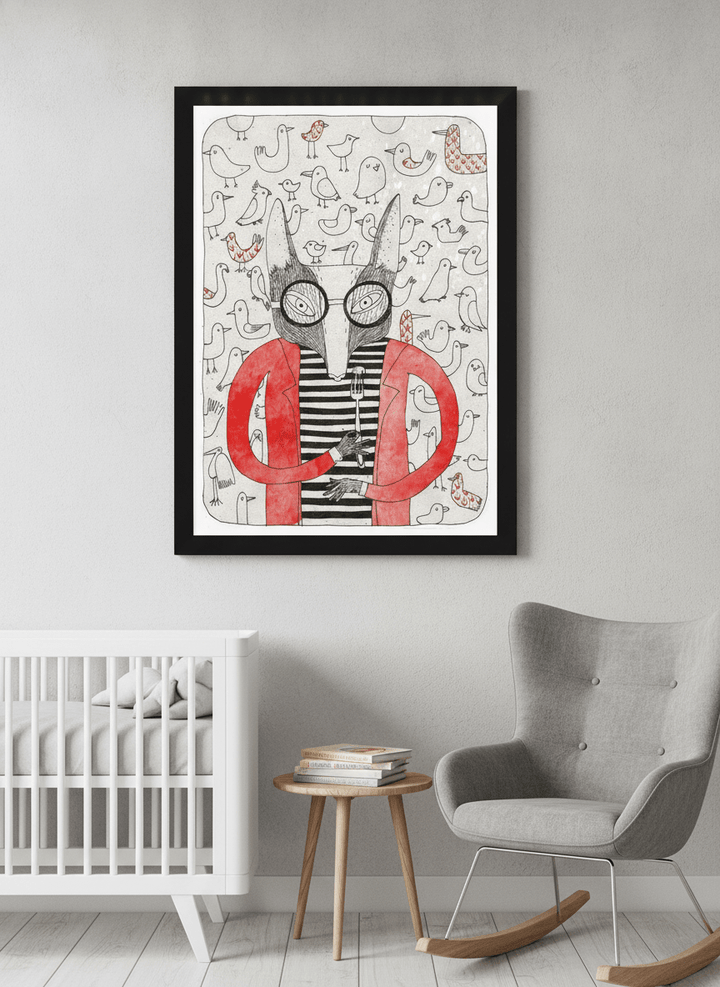 Soft neutral wall art styled in a serene nursery with pastel tones