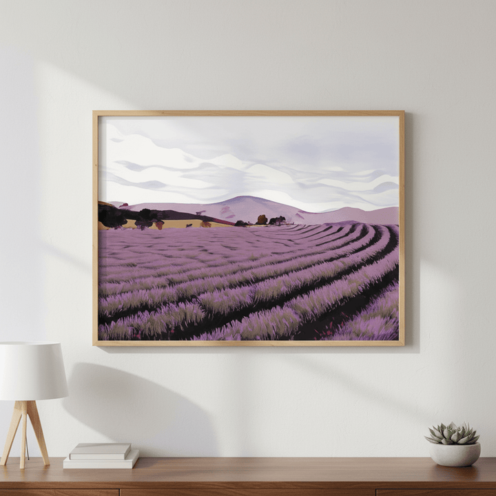 Lavender Fields Tasmania by Deer Muskeeter wall - art - picture - poster