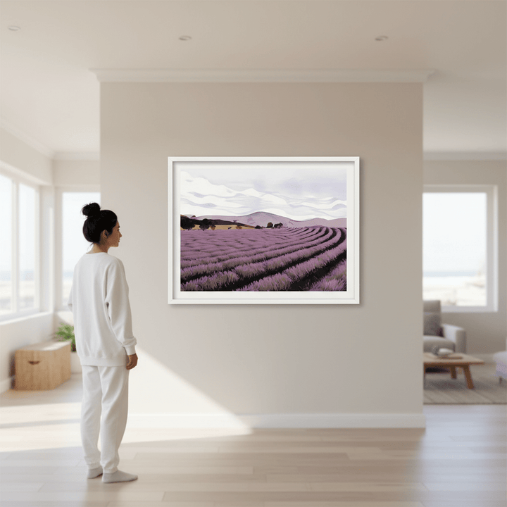 Lavender Fields Tasmania by Deer Muskeeter wall - art - picture - poster