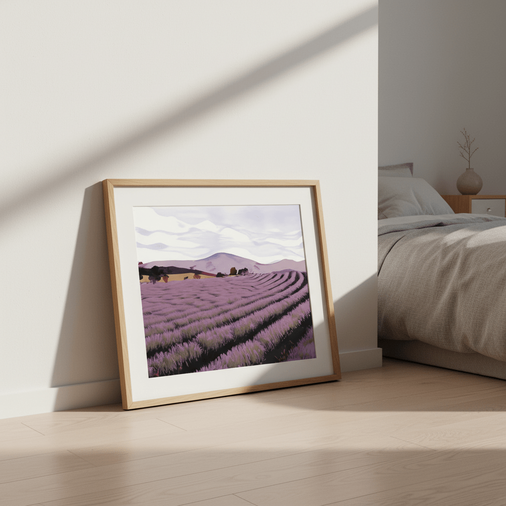 Lavender Fields Tasmania by Deer Muskeeter wall - art - picture - poster