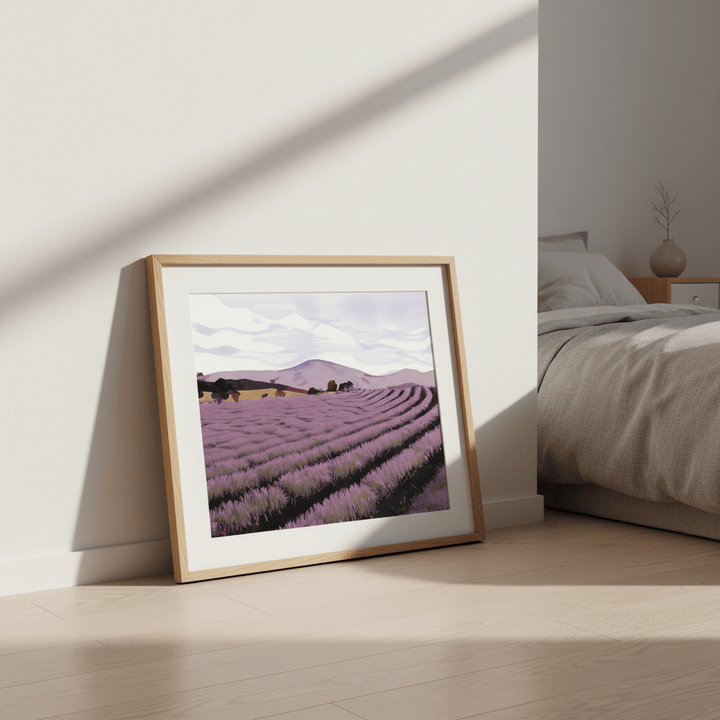 Lavender Fields Tasmania by Deer Muskeeter wall - art - picture - poster