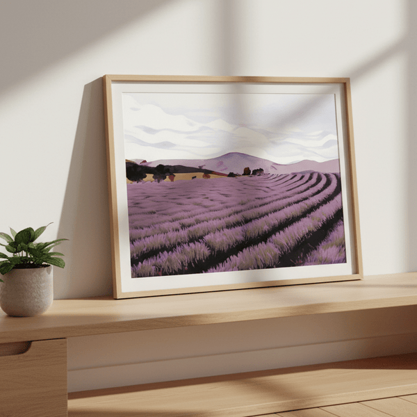 Lavender Fields Tasmania by Dear Muskeeter | Art & Canvas Print