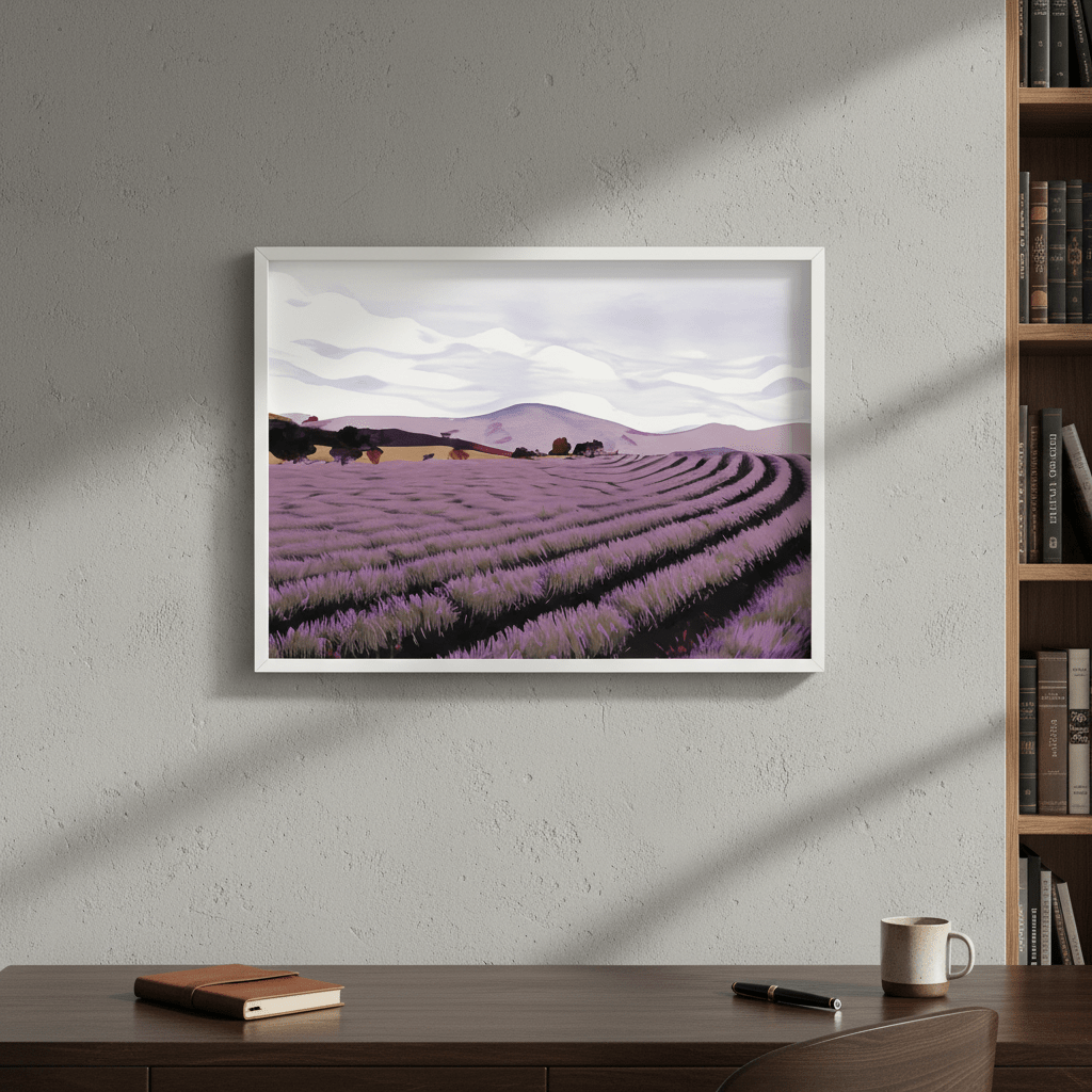 Lavender Fields Tasmania by Deer Muskeeter wall - art - picture - poster