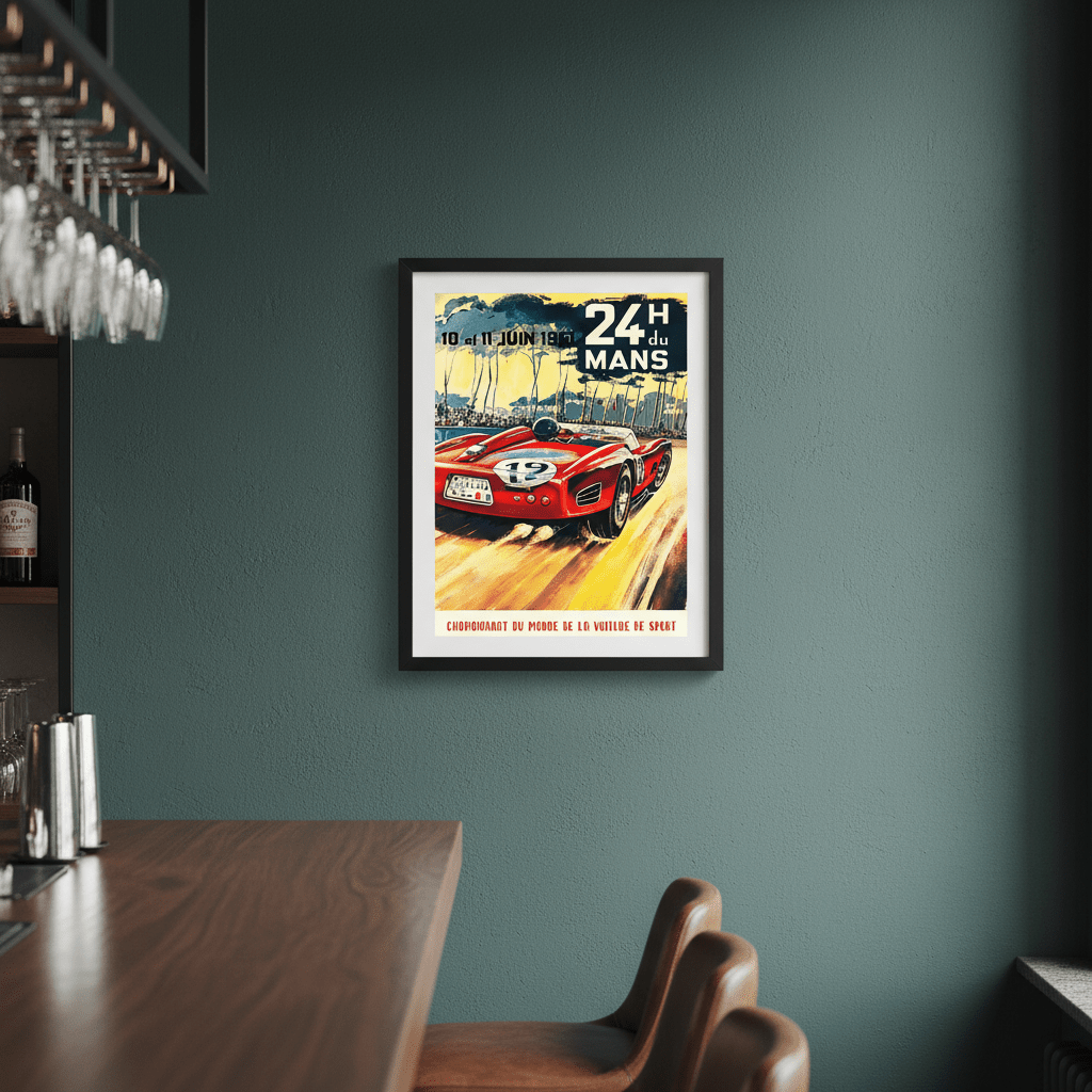 Le Mans 1961 Vintage Race Poster wall - art - picture - poster