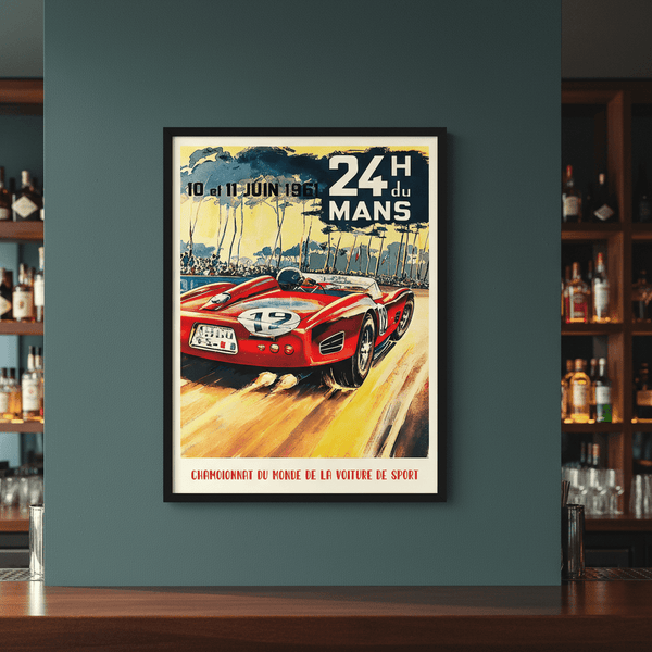 Le Mans 1961 Vintage Race | Art & Canvas Print