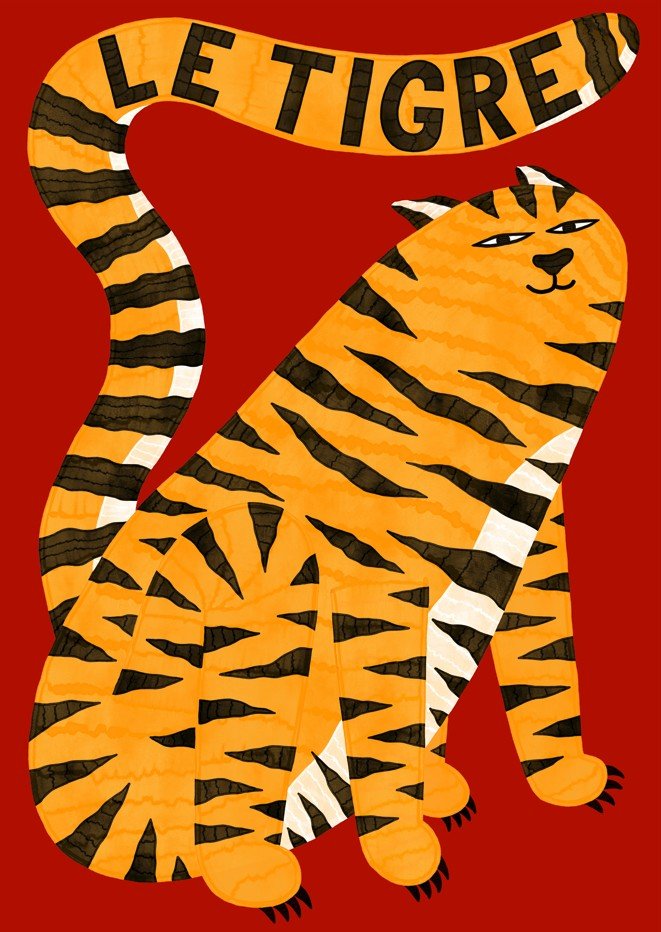 Le Tigre Red by Manne Jalilian