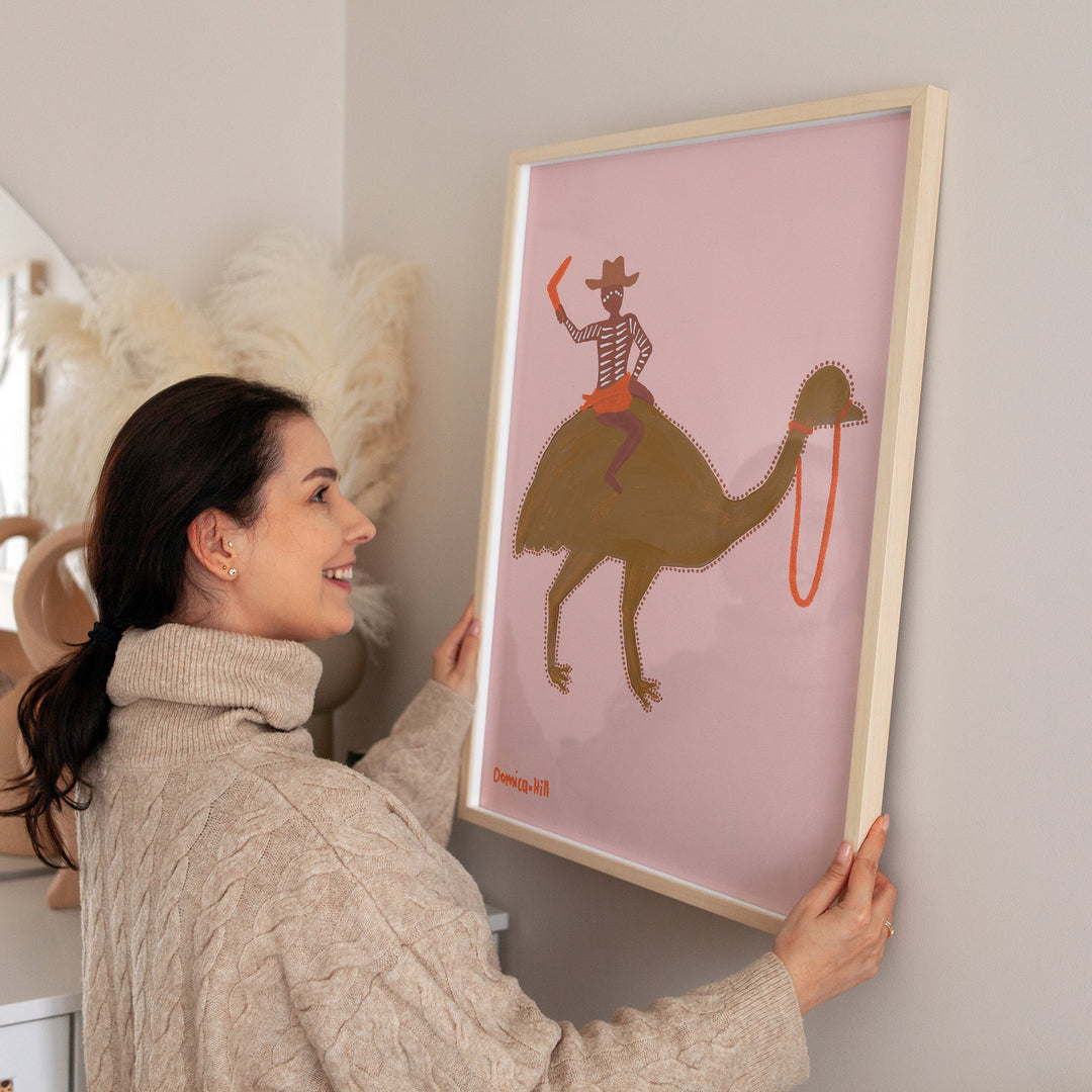 Legends Don't Walk Indigenous Artwork by Domica Hill wall - art - picture - poster