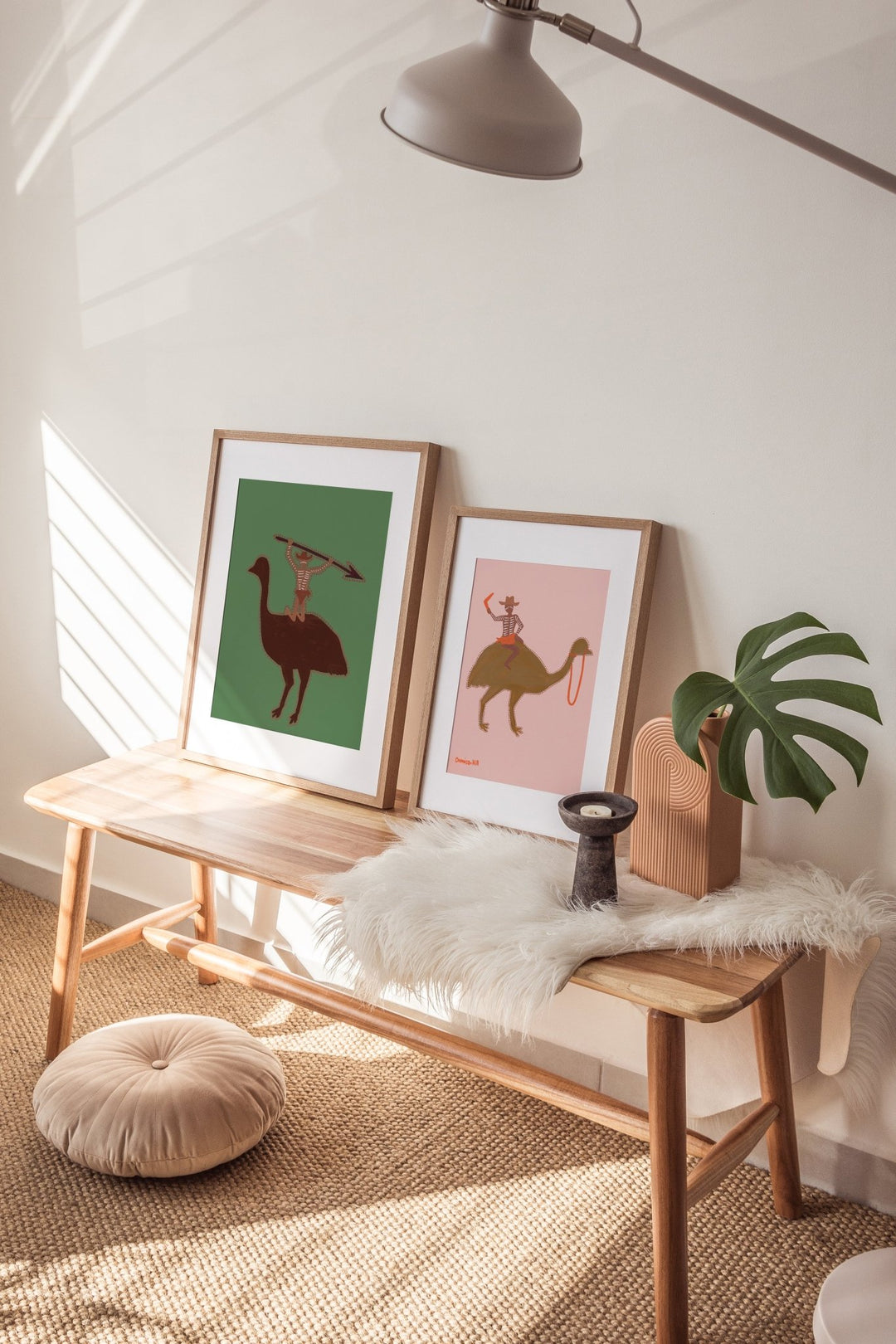 Legends & Spear Set of 2 Indigenous Wall Art by Domica Hill wall - art - picture - poster