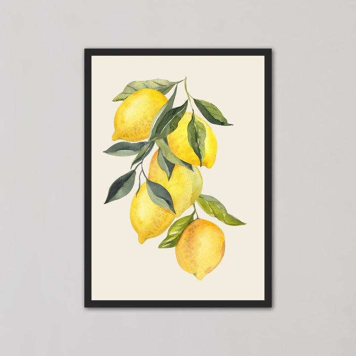 Lemon Branch Leaves Wall Art - Style My Wall