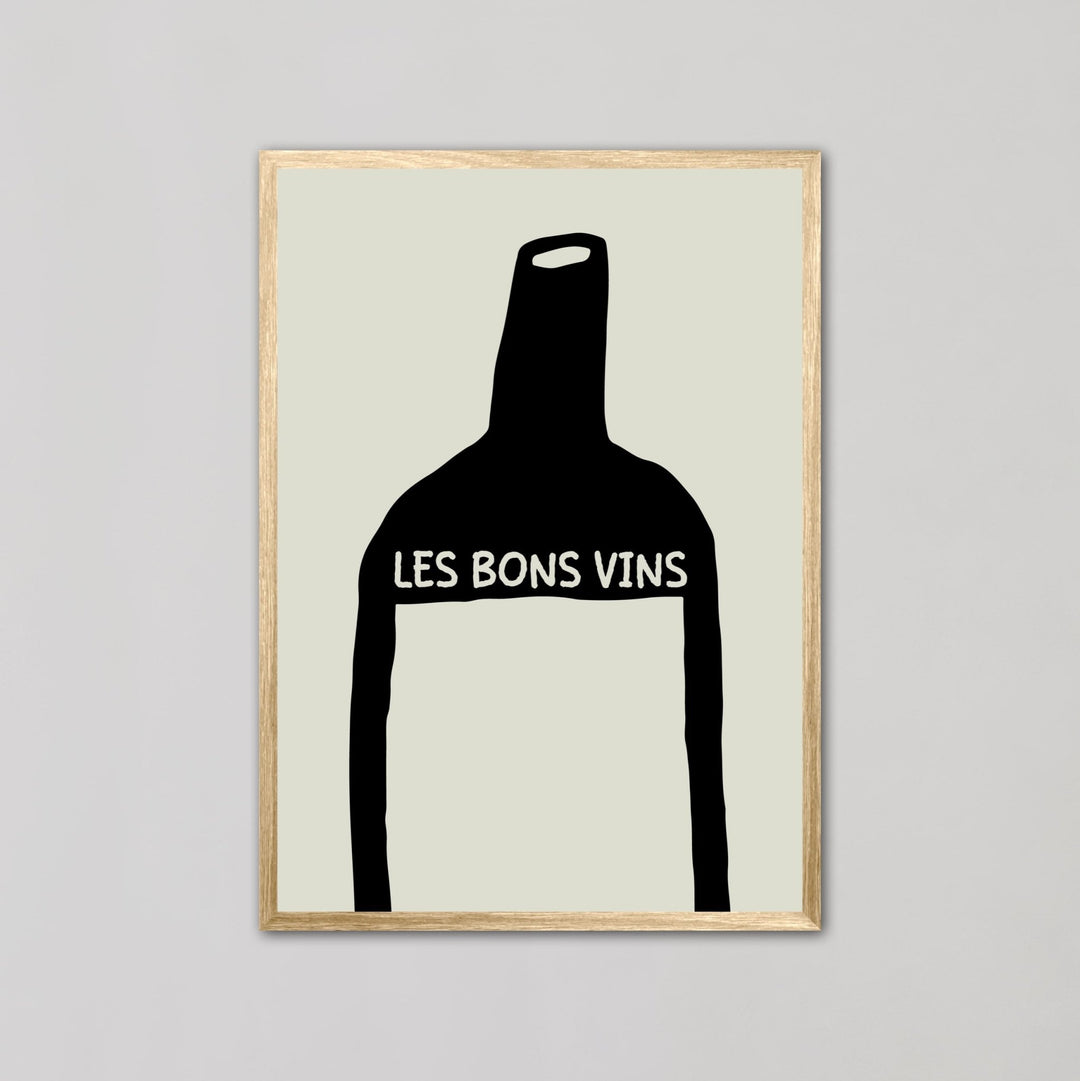 Les Bons Vins Black Wall Art - Style My Wall