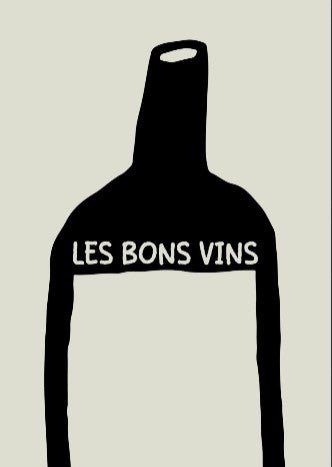 Les Bons Vins Black Wall Art by Lisa Solomoniuk
