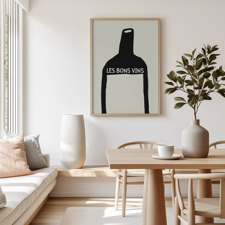 Les Bons Vins Black Wall Art - Style My Wall