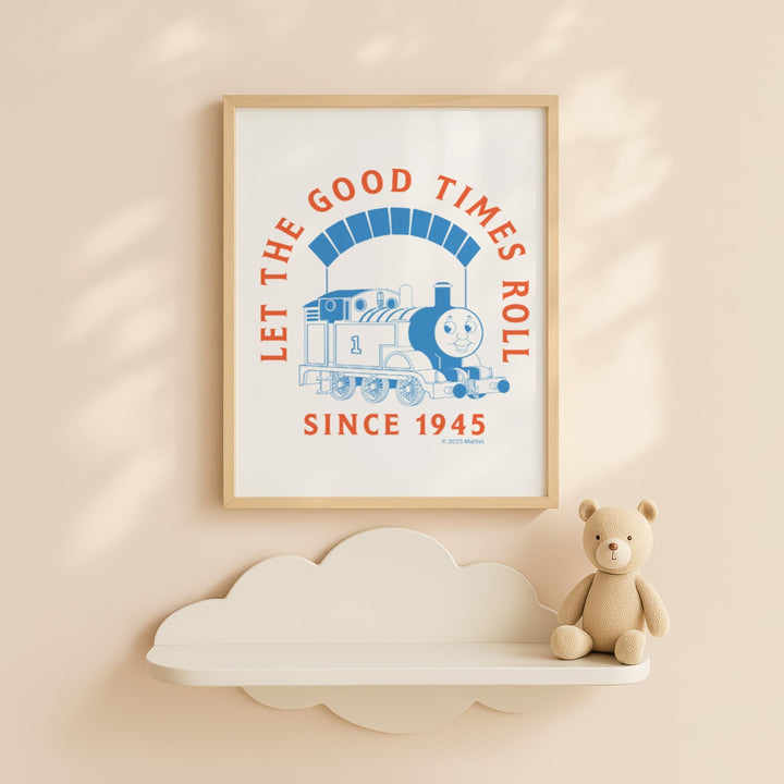 Let the Good Times Roll Thomas the Tank Engine Print wall - art - picture - poster