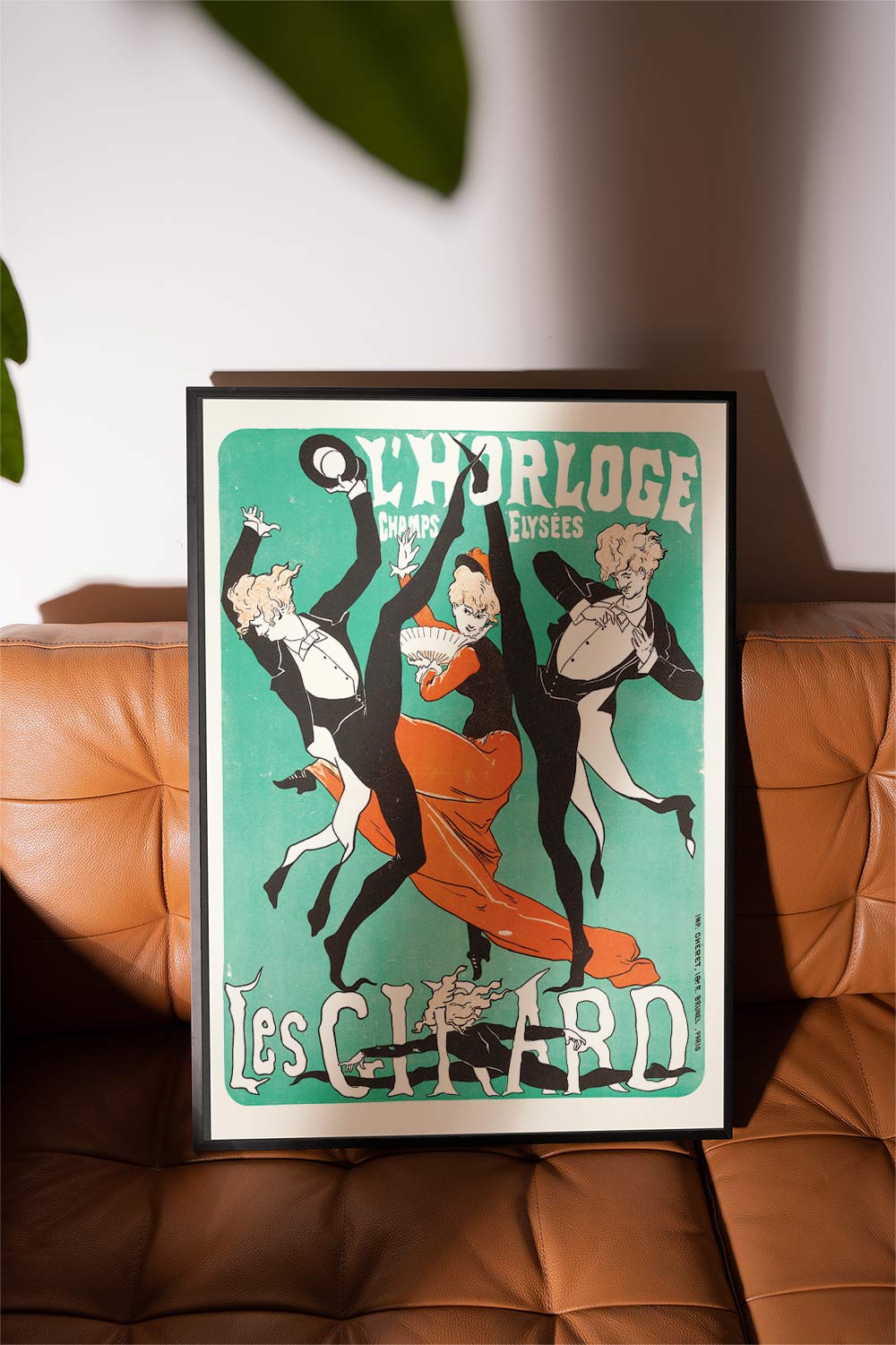 L'Horloge Can - Can Vintage Print wall - art - picture - poster