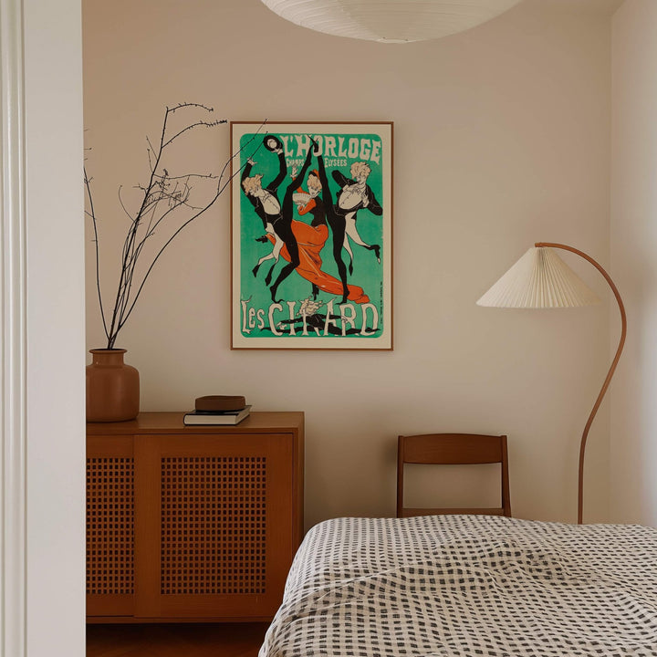 L'Horloge Can - Can Vintage Print wall - art - picture - poster